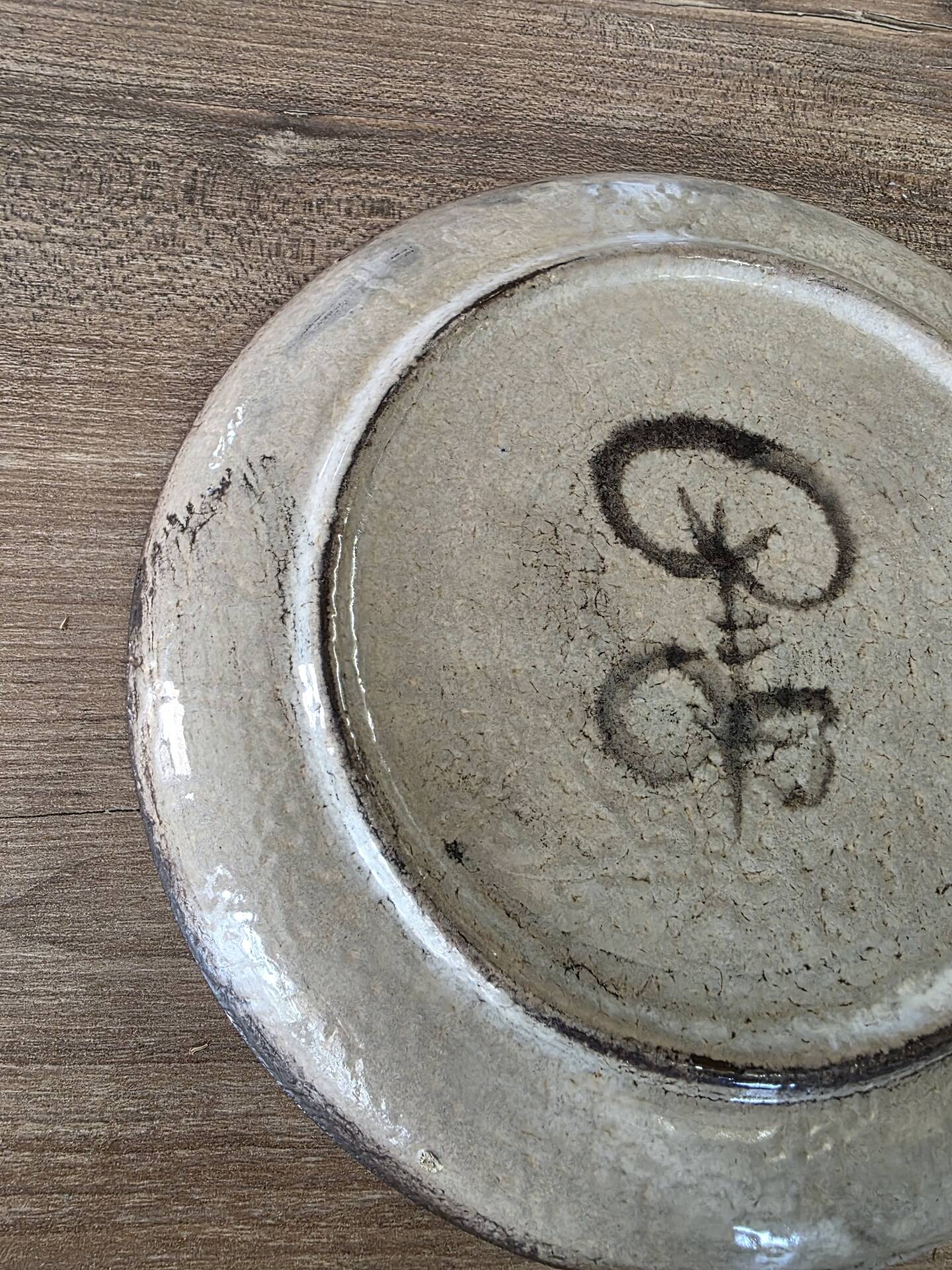 Ceramic plate Gustave Reynaud Le Mûrier Vallauris vintage