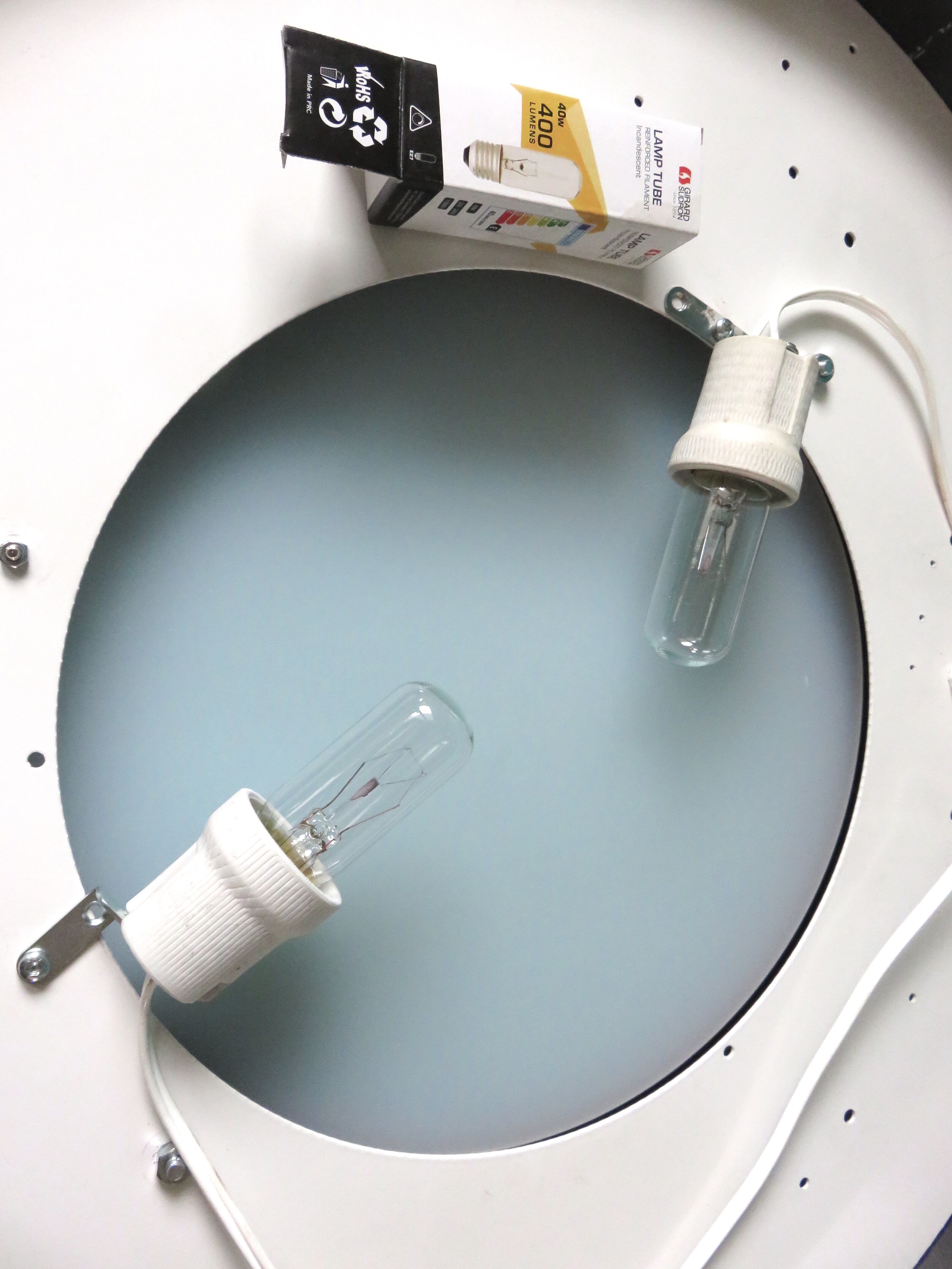 Pair of "Lyfa" porthole wall lights Sweden 1980