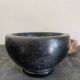 6 mini ceramic bowls, mother-of-pearl spoon