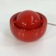 Lampe de table italienne rouge en céramique, 1970