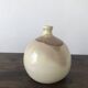 Artisanal ceramic ball vase lamp base, Laroquebrou pottery