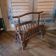 Vintage rattan magazine rack