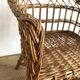 Children's rattan armchair from the 60s and 70s