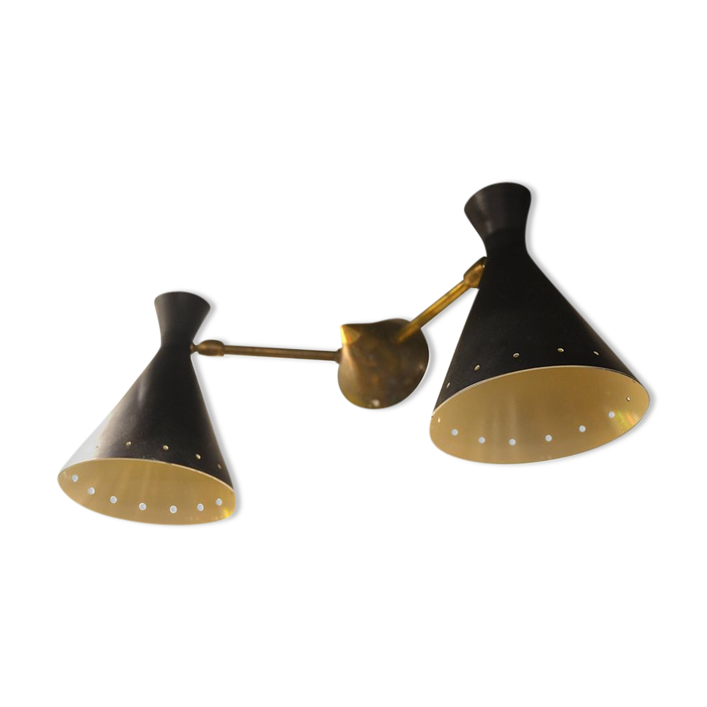 Apply double black diabolo design Italian brass
