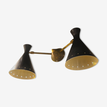 Apply double black diabolo design Italian brass