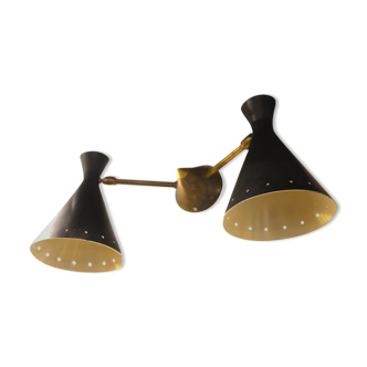 Apply double black diabolo design Italian brass