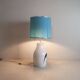 Ceramic and brass table lamp, 1960s.