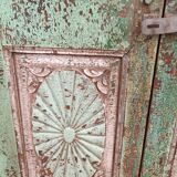 Green patinated glass cabinet