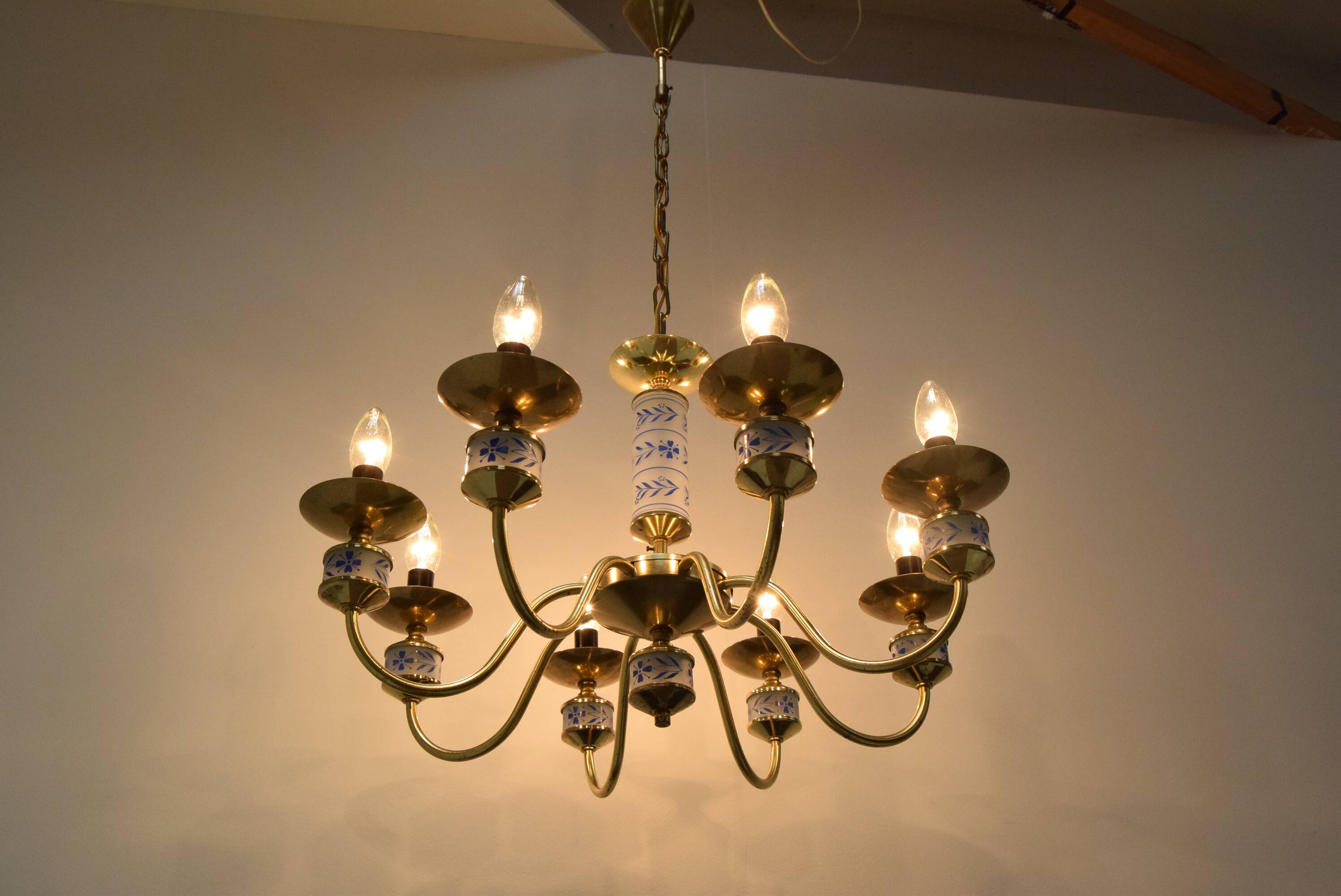 Mid-century Chandelier by Kamenicky Senov, Czechoslovakia, 1970's.