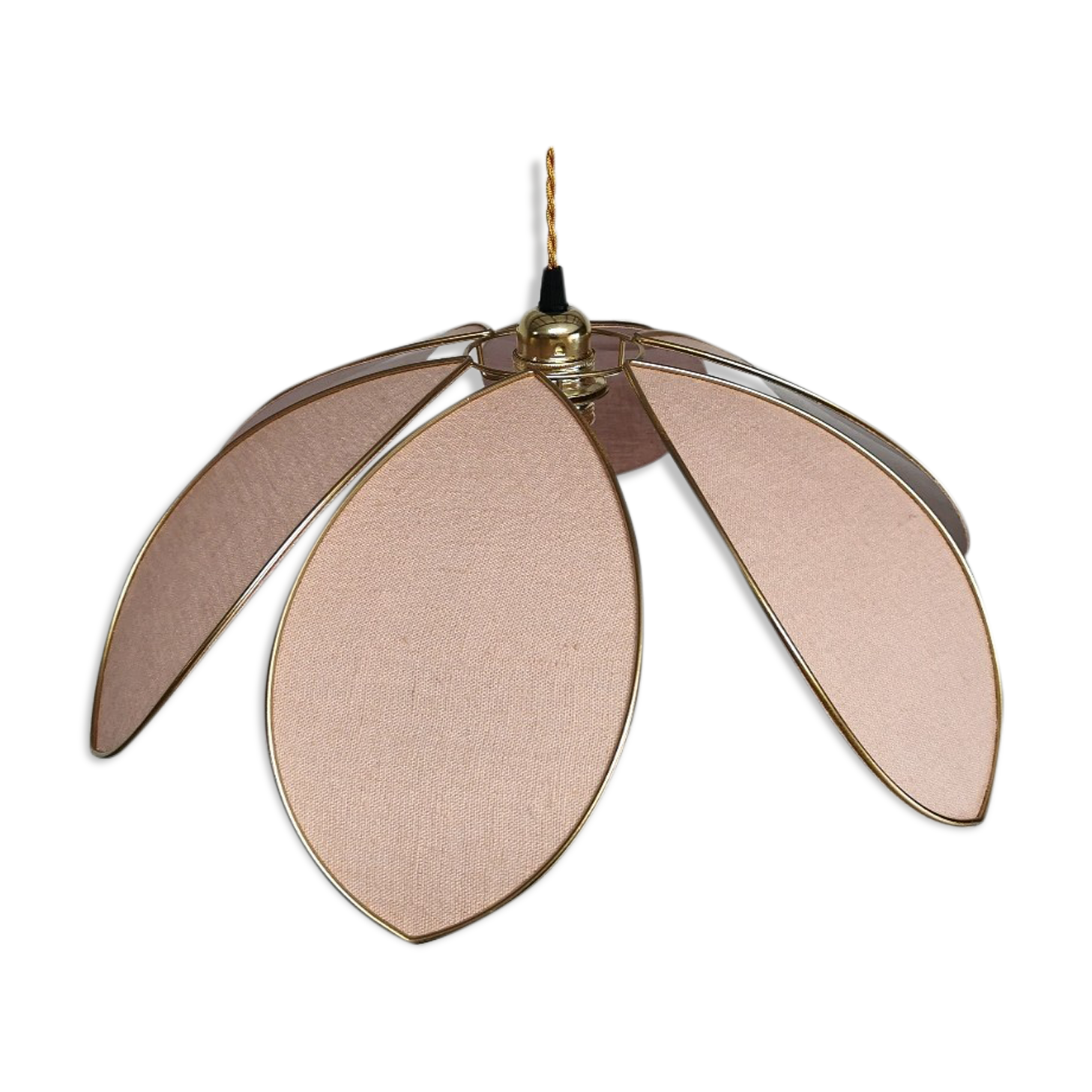 Hanging lampe fleur lin