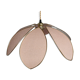 Hanging lampe fleur lin