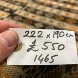 Vintage Turkish Kilim 222x190 cm wool kelim rug Beige, Brown, Black, Large