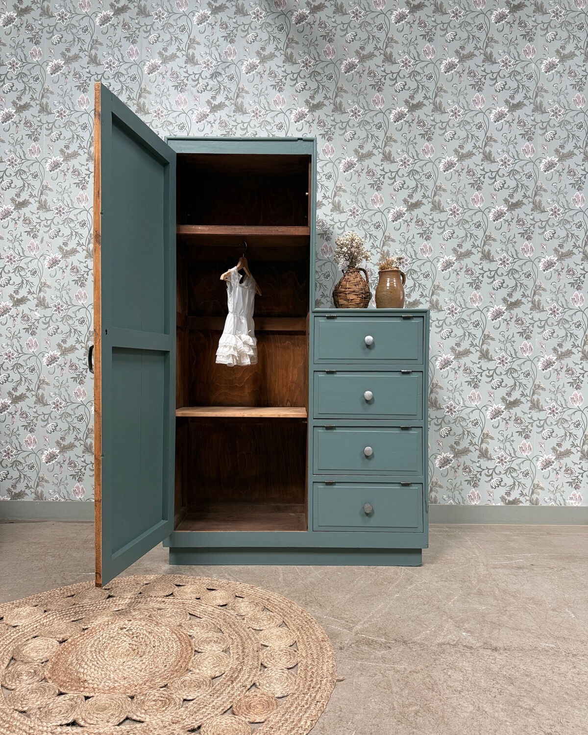 Asymmetrical Art Deco wardrobe