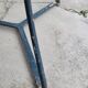 Parisian bistro pedestal table in antique marble