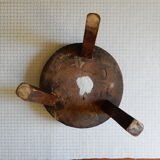 Small wooden farm tripod stool