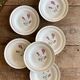 Set of 6 vintage deep plates - Moulin des Loups