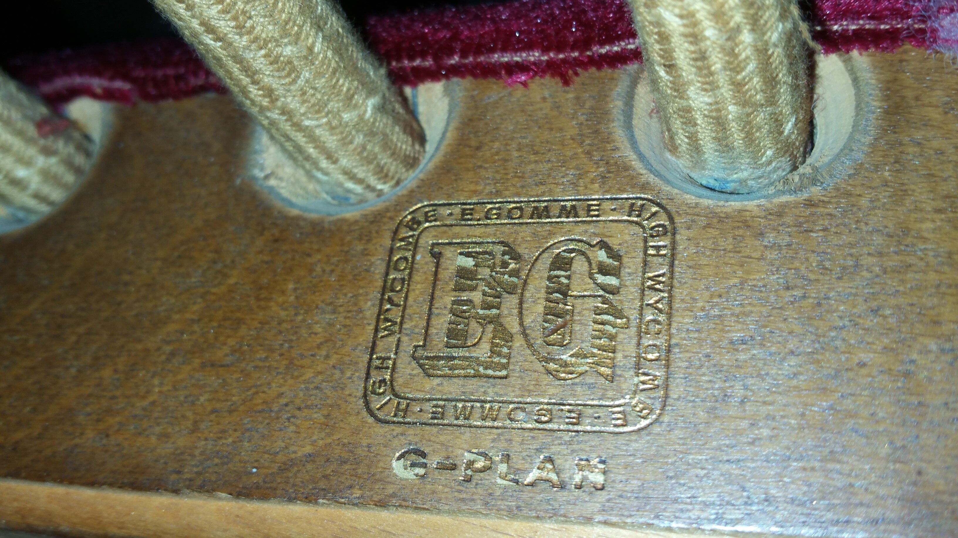 1 armchair bergere chair wing G-Plan, restored 50-60 years