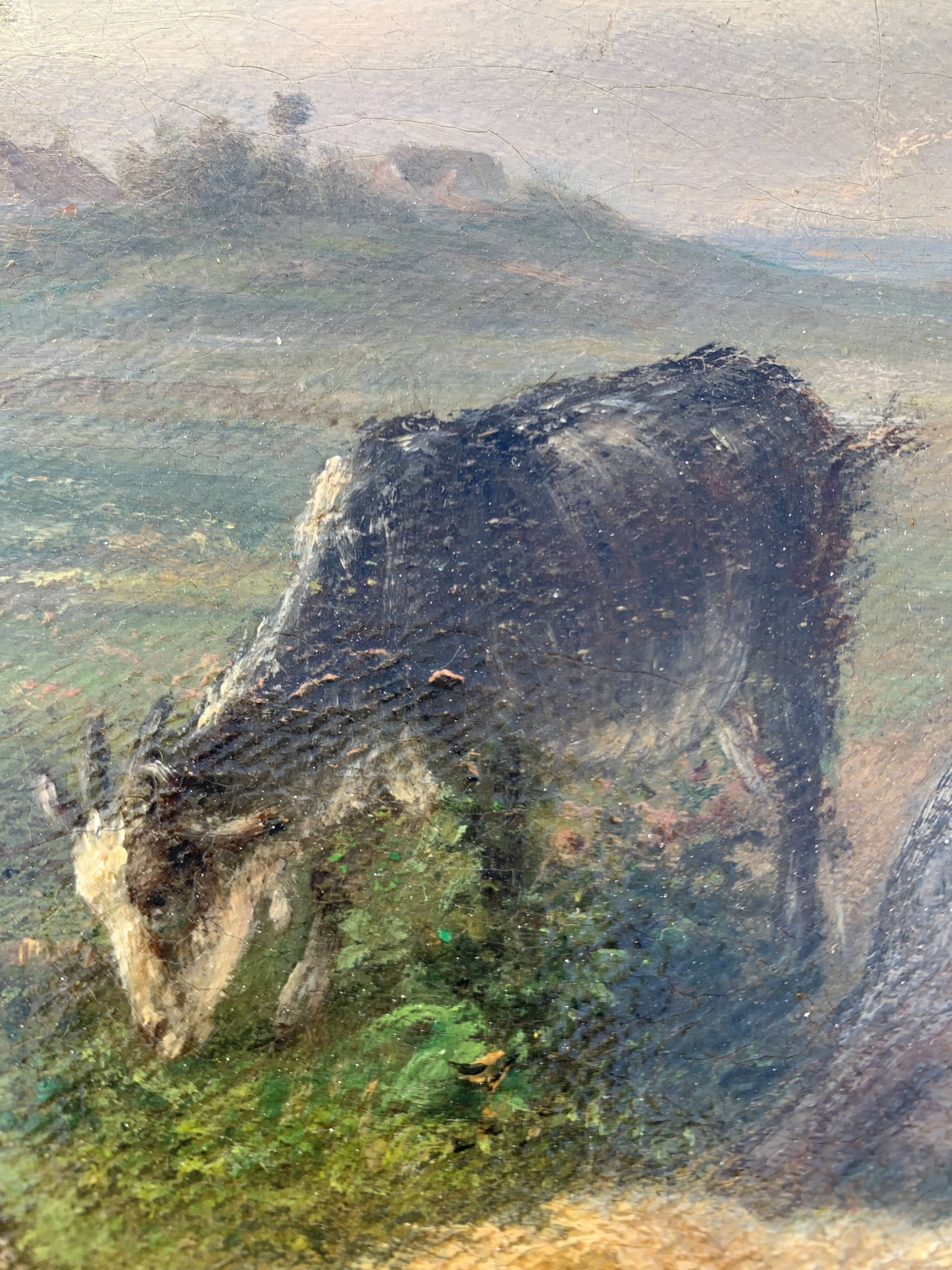 The herd. oil on canvas xixth j Paris