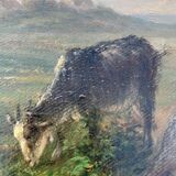 The herd. oil on canvas xixth j Paris