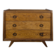 1950s pine chest of drawers with tapered legs.