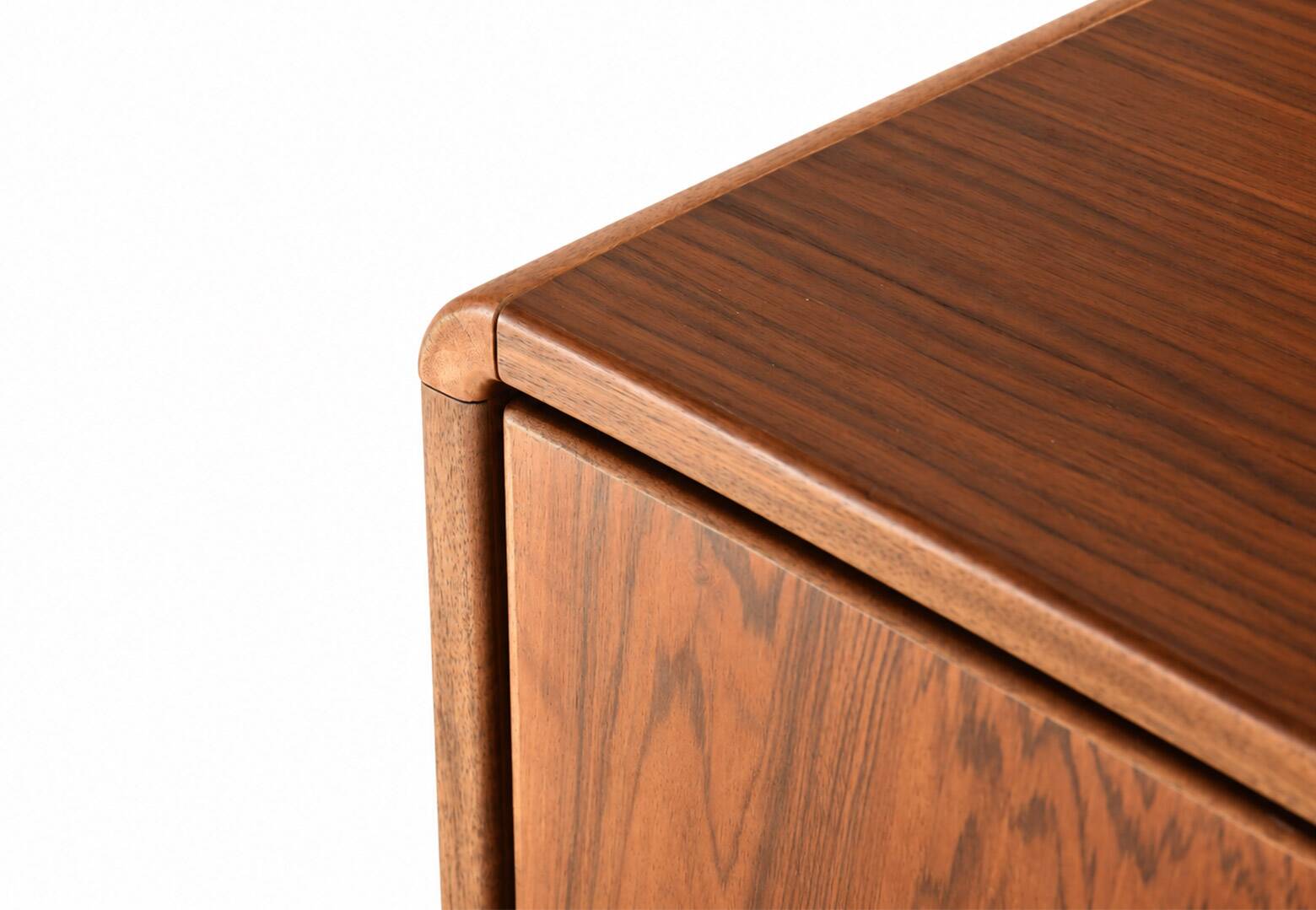 Large walnut sideboard – Restored vintage Scandinavian buffet