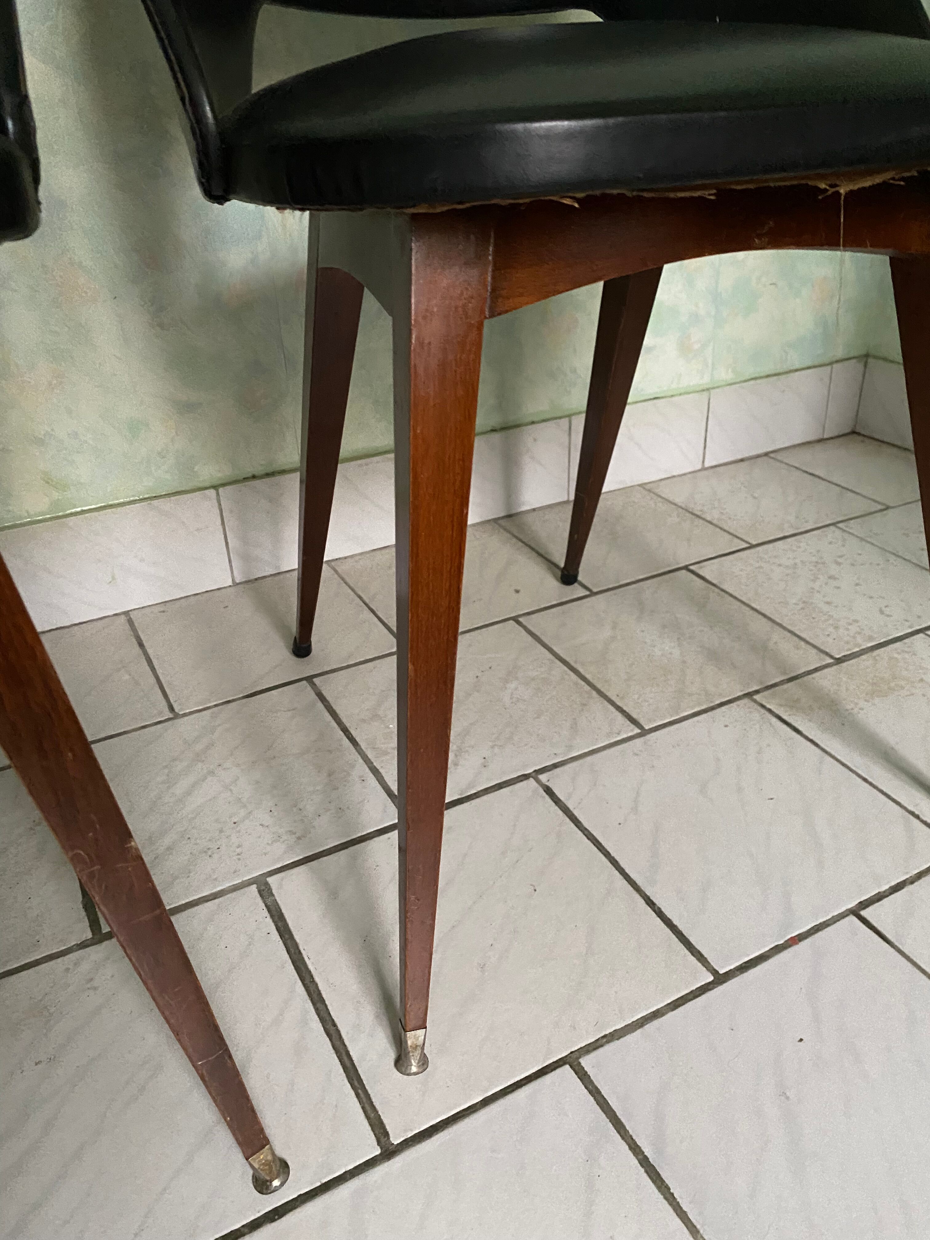 Pair of tonneau chairs