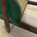 Wooden wheelbarrow