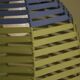 Woven ball suspension on metal structure / D 27cm