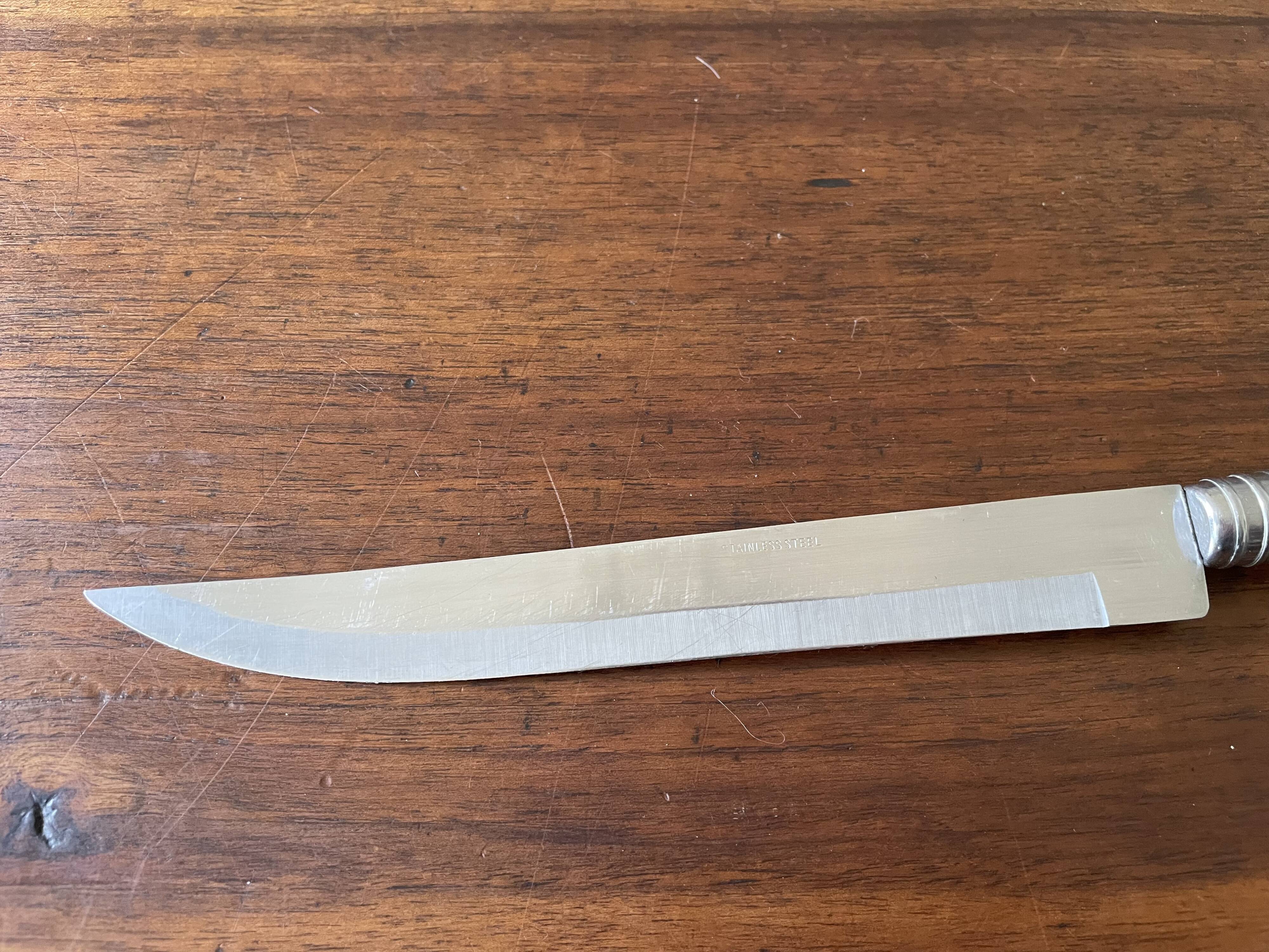 Vintage bamboo handle cutlery