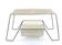Grande table vintage des années 60 de style Mathieu Mategot en blanc et noir.