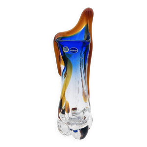Grand vase sculpture - bleu