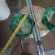 Paire de bougeoirs vintage en verre