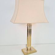 Lampe de table en laiton de Deknudt, Belgique, 1978