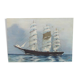 Oil on canvas signed sailboat boat 3 mats