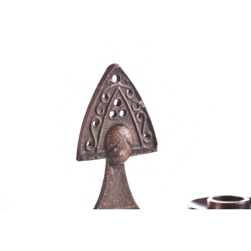 Bougeoir vintage en metal chandelier « girl in a kokoshnik »