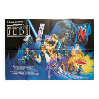 Affiche anglaise originale "Le Retour du Jedi" Star Wars 69x102cm 1983