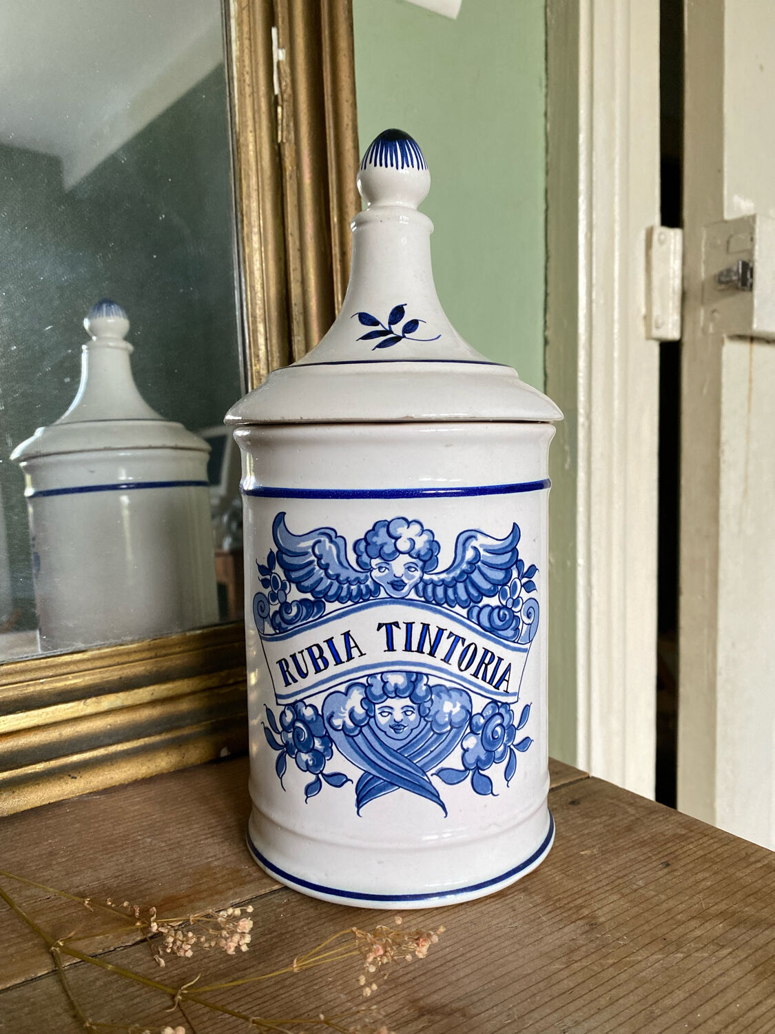 Pot de pharmacie apothicaire Rubia Tintoria