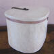 Antique hat box made of painted wood
