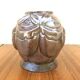 Old pot art deco plants fonte enamel brown