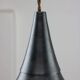 Vintage Italian Black Metal Pendant Lamp