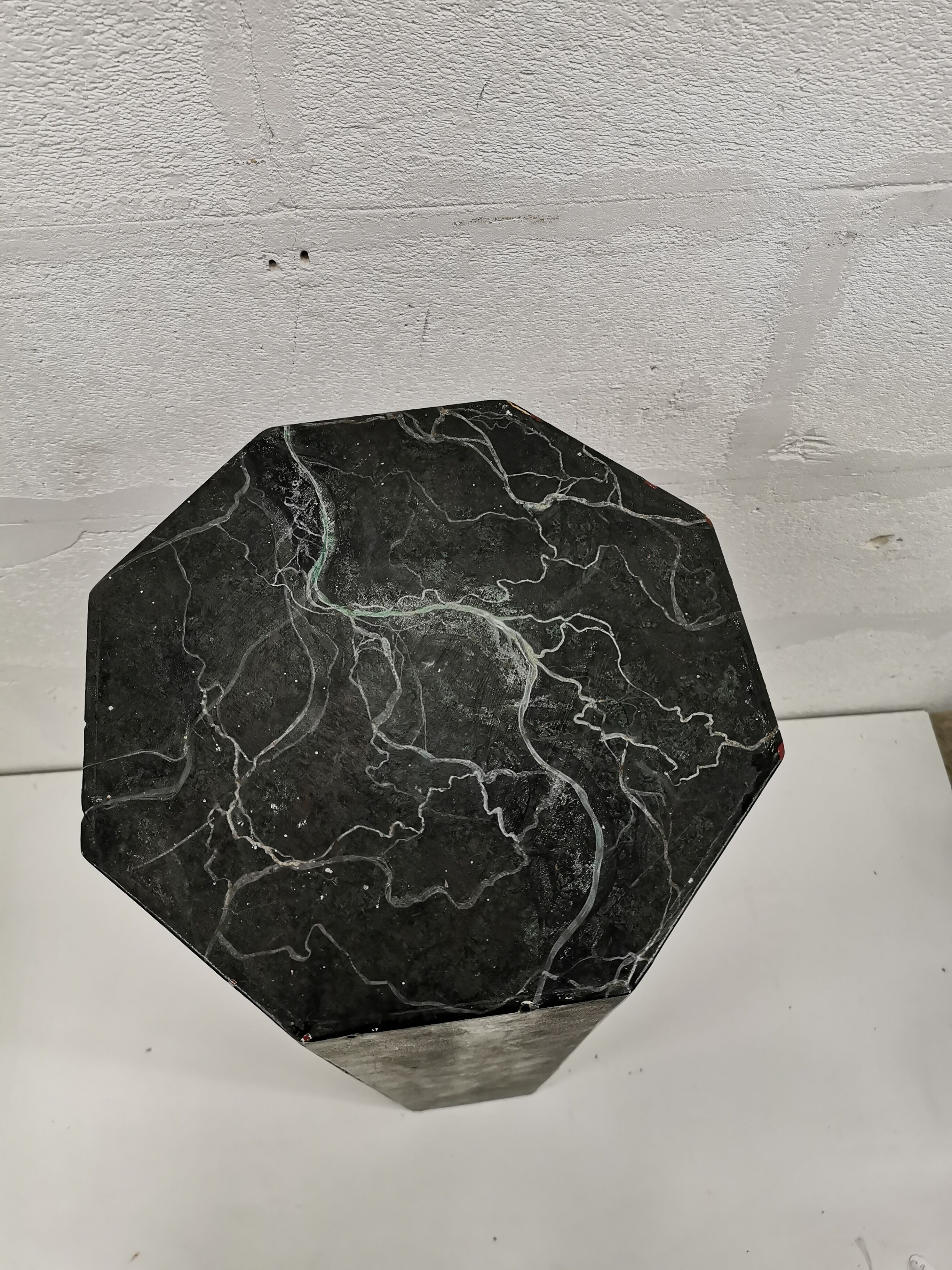 False marble pedestal