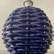Vintage enameled ceramic lamp base from the 70s