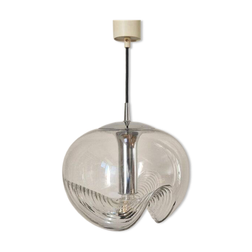 Midcentury Pendant "Wave" by Koch and Lowy for Peill & Putzler, 1960s