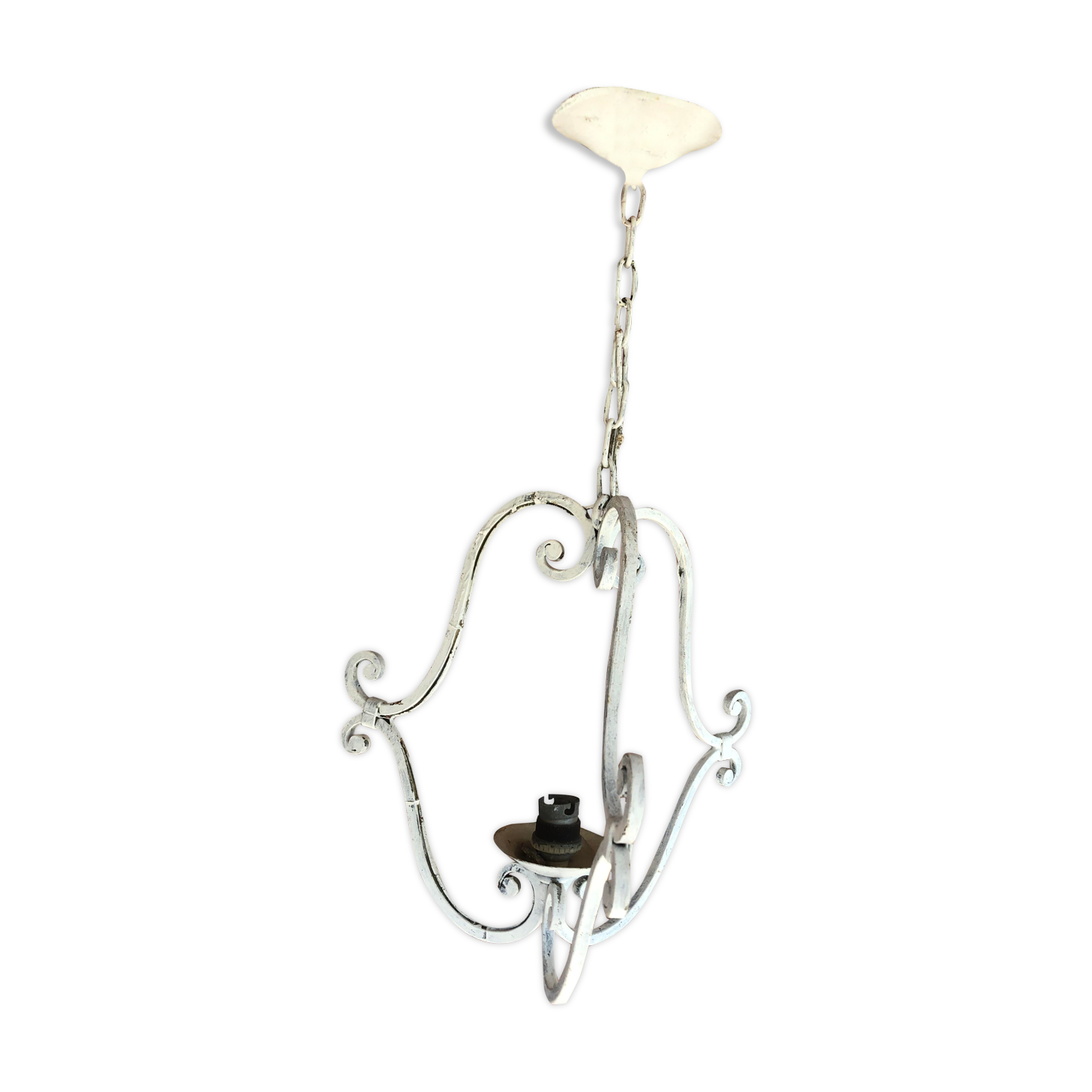 Wrought iron ceiling hanging lamp