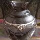Art Deco vase in glass and silver metal