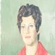 Portrait of a woman in the style of the 70s.