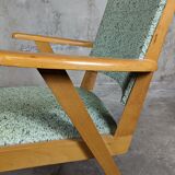 Fauteuil pied compas scandinave