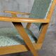 Scandinavian compass foot armchair