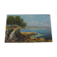 Painting painting in oil on isorel panel