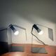 Pair of Teruki folded metal table lamps